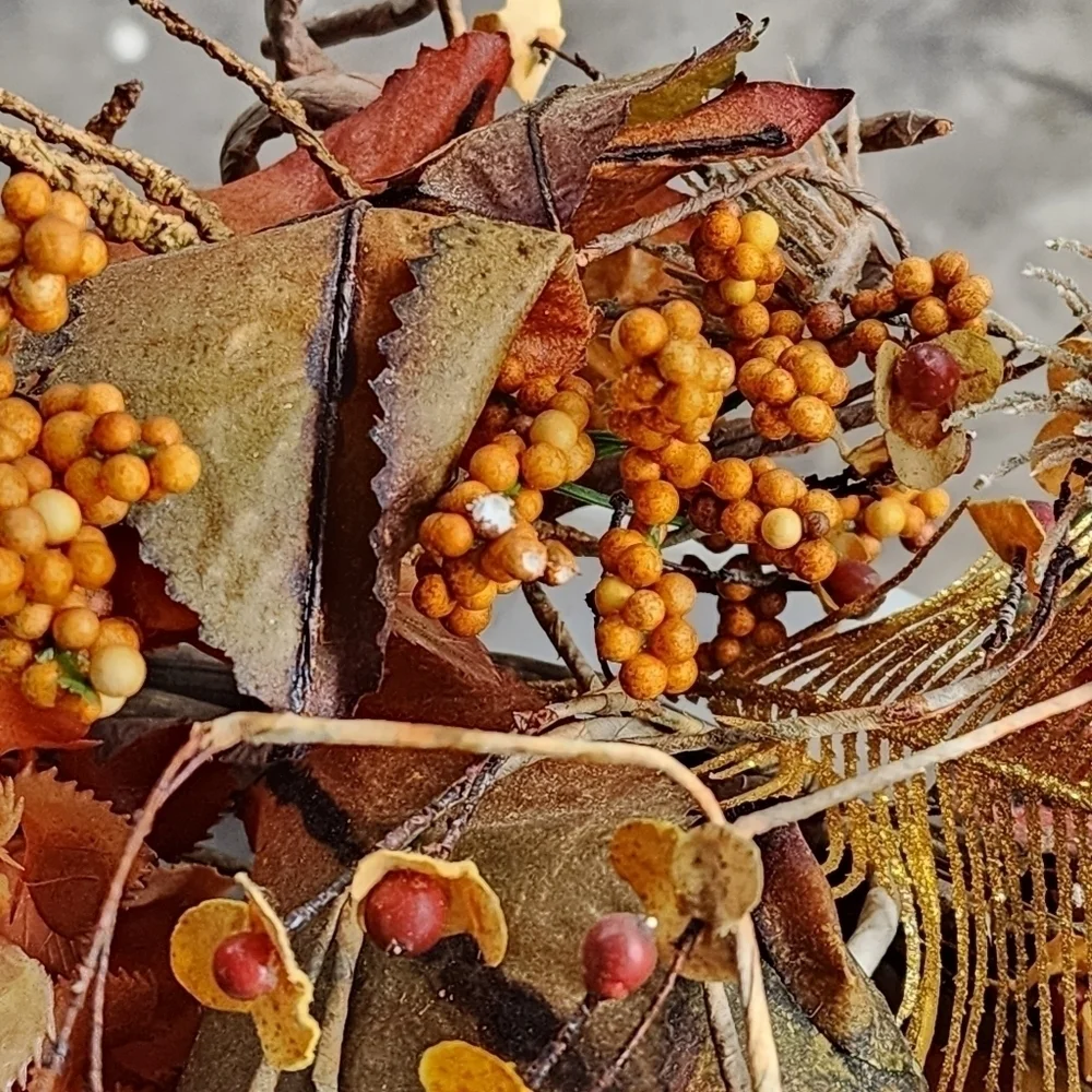 Fall Harvest abundant artichoke wreath 20